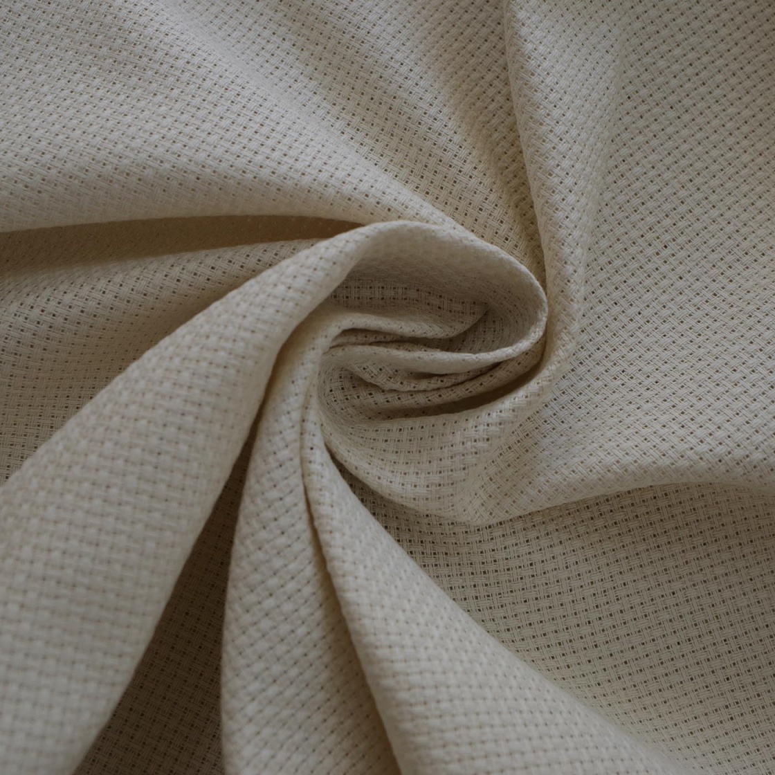 Tessuto in Puro Cotone Colore: Panna 49 x 45 cm RTO Aida 11 Count 