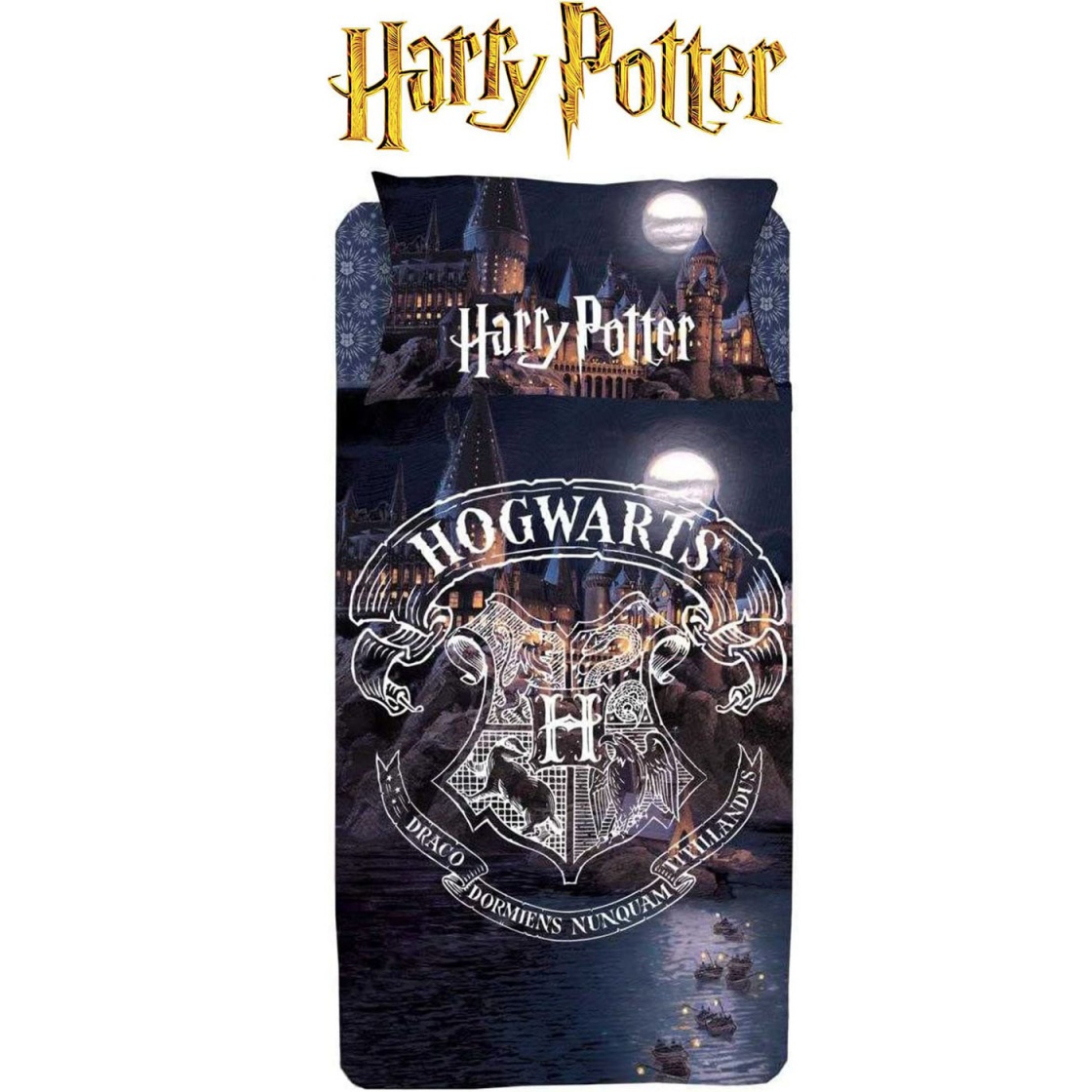 Completo lenzuola Harry Potter Per Letto Singolo
