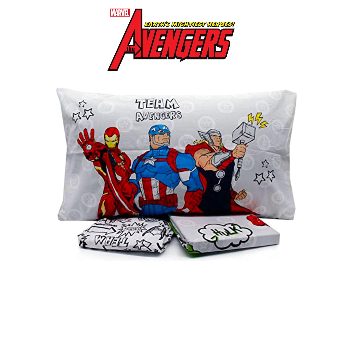 Completo lenzuola Avengers Marvel per letto Singolo